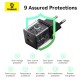 Мережевий зарядний пристрій Baseus Palm Fast Charger C+U 20W EU Cluster Black (with Baseus Mini White Cable USB-C to USB-C 60W (20V/3A) 1m Cluster Bla (P10111608113-01)