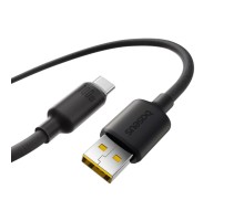 Кабель Baseus Foamed Silicone Fast Charging Data Cable USB to Type-C 100W Comic 1m Black (E0426800)