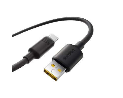 Кабель Baseus Foamed Silicone Fast Charging Data Cable USB to Type-C 100W Comic 1m Black (E0426800)