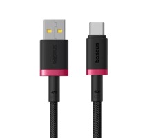 Кабель Baseus Dura Series Fast Charging Cable USB to Type-C 60W 2m Red+Black (P10377802U01-03)