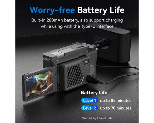 Кулер охолодження камери Ulanzi Ulanzi CA25 Camera Cooling Fan For Sony / Canon / FUJIFILM Black (C072GBB3)