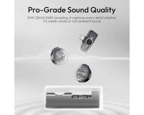 Бездротова мікрофонна система Ulanzi A21 Wireless Microphone(Black-Type C) (A053)