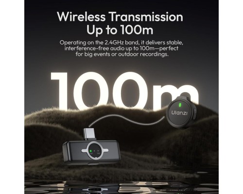 Бездротова мікрофонна система Ulanzi A21 Wireless Microphone(Black-Type C) (A053)