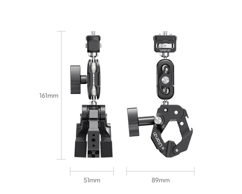 Адаптер кронштейн Ulanzi CO78 Super Clamp Kit(Super Clamp & Magic Arm with Dual Ball Head Kit) (C084)