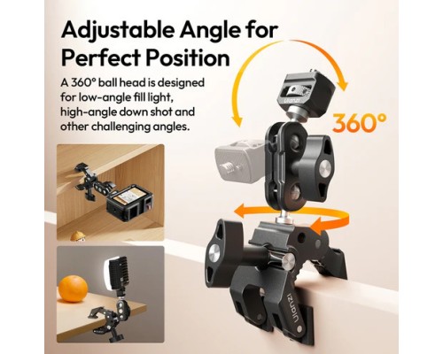 Адаптер кронштейн Ulanzi CO78 Super Clamp Kit(Super Clamp & Magic Arm with Dual Ball Head Kit) (C084)