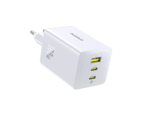 Мережевий зарядний пристрій Baseus EnerFill FE11 Fast Charger 2C+U 100W EU Moon White (P10182102213-00)