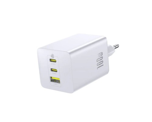 Мережевий зарядний пристрій Baseus EnerFill FE11 Fast Charger 2C+U 100W EU Moon White (P10182102213-00)