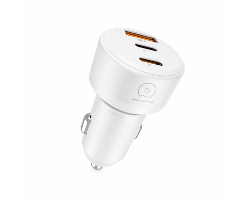 Автомобільний зарядний пристрій WUW-C244 USB20W+PD20W+PD15W White (C244W)