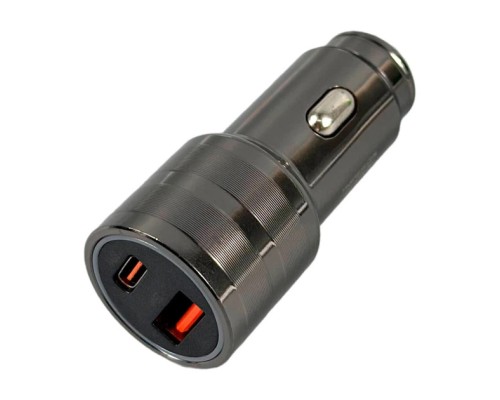 Автомобільний зарядний пристрій WUW C279 PD30W+25W Black (6978749570211)