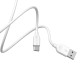 Кабель BOROFONE BX14 USB to Type-C 2.4A, 3m, PVC, TPE connectors, White (6957531090397)