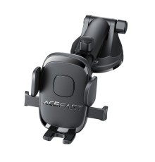 Автотримач для телефона ACEFAST D57 one-key lock car holder for dashboard Black (6974316284727)