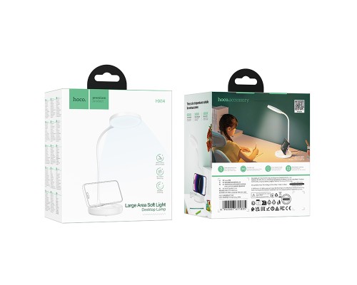 Світильник HOCO HX14 5W. 800 mAh Dazzling desktop lamp White (6942007671835)