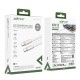 Кабель ACEFAST C24-03, Type-C to Type-C, 60W, 3A, 1.2m, Braided wire, Zinc alloy + TPE connectors, White (6974316286257)
