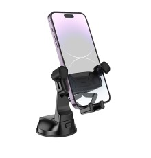 Автотримач для телефона HOCO H67 Gamble gravity linkage car holder(center console) Black (6942007641210)