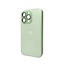 Чохол для смартфона AG Glass Matt Frame Color Logo for Apple iPhone 11 Pro Max Light Green (AGMattFrameiP11PMLGreen)