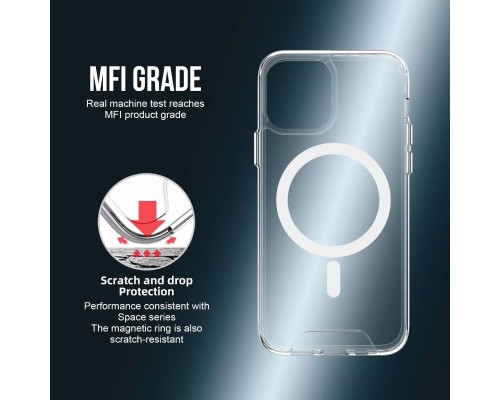 Чохол для смартфона Space Magnetic for Apple iPhone 15 Transparent (SpaceMAG15Clear)