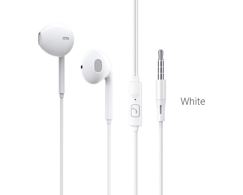 Навушники дротові BOROFONE BM54 (3.5mm)  White (6931474735294)
