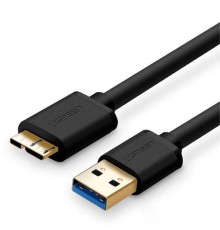 Кабель UGREEN US130 USB 3.0 A Male to Micro USB 3.0 Type B Male Cable 1m (Black) (UGR-10841) (UGR-10841)