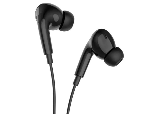 Навушники дротові HOCO M101 Pro Crystal (Type-C) Black (6931474782397)