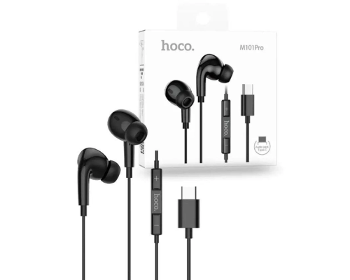 Навушники дротові HOCO M101 Pro Crystal (Type-C) Black (6931474782397)