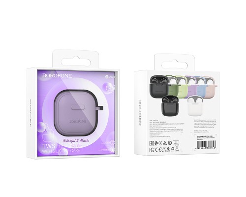 Бездротові навушники TWS BOROFONE BW29 Charm true wireless BT headset Taro Purple (6974443389777)