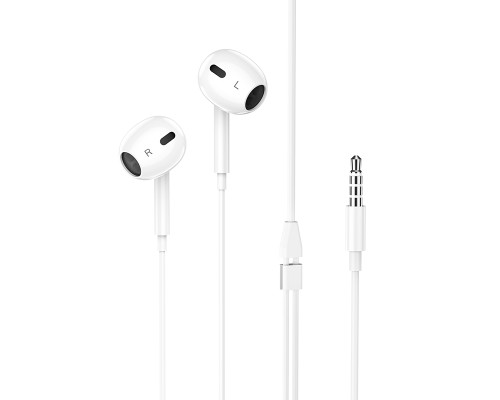 Навушники дротові HOCO M1 Max (3.5mm) White (6931474754677)