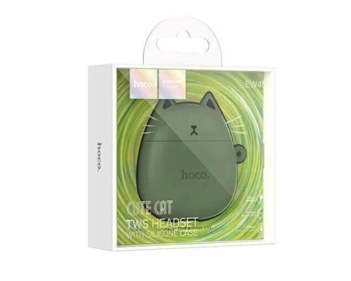 Бездротові навушники TWS HOCO EW45 True wireless stereo headset Forest Cat (6931474789235)