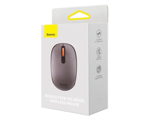 Маніпулятор миша бездротова Baseus F01B Tri-Mode Wireless Mouse Frosted Gray (B01055503833-00)