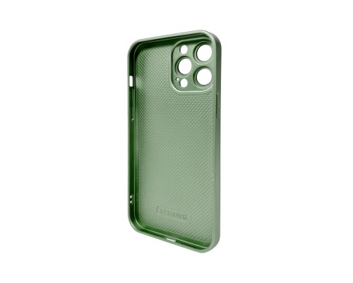 Чохол для смартфона AG Glass Matt Frame Color Logo for Apple iPhone 13 Pro Max Light Green (AGMattFrameiP13PMLGreen)