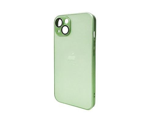 Чохол для смартфона AG Glass Matt Frame Color Logo for Apple iPhone 14 Light Green (AGMattFrameiP14LGreen)