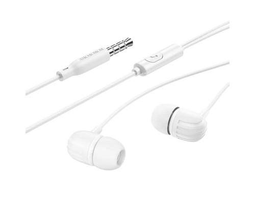Навушники дротові BOROFONE BM77 (3.5mm) White (6941991102967)