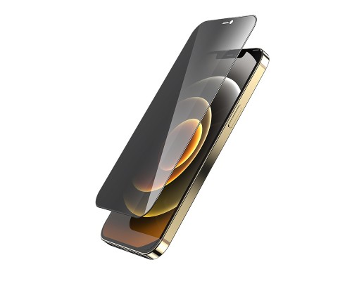 Захисне скло HOCO Full screen HD privacy protection tempered glass set for iP12 Pro Max (25PCS)(G11) Black (6931474771414)