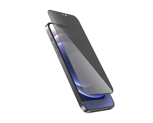 Захисне скло HOCO Full screen HD privacy protection tempered glass set for iP12 Pro Max (25PCS)(G11) Black (6931474771414)