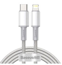 Кабель Baseus High Density Braided Fast Charging Data Cable Type-C to iP PD 20W 2m White (CATLGD-A02)