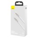 Кабель Baseus Cafule Series Metal Data Cable Type-C to Type-C 100W 2m White (CATJK-D02)