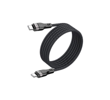 Кабель ACEFAST C11-03 Type-C to Type-C 3A, 60W, 1.2m, nylon + PVC, zinc connectors, Black (6974316280217)