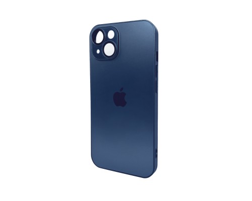 Чохол для смартфона AG Glass Matt Frame Color Logo for Apple iPhone 15 Navy Blue (AGMattFrameiP15Blue)