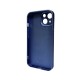 Чохол для смартфона AG Glass Matt Frame Color Logo for Apple iPhone 15 Navy Blue (AGMattFrameiP15Blue)