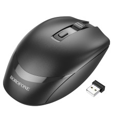 Миша бездротова BOROFONE BG7 Platinum 2.4G business wireless mouse Black (6974443389982)