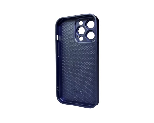 Чохол для смартфона AG Glass Matt Frame Color Logo for Apple iPhone 13 Pro Navy Blue (AGMattFrameiP13PBlue)