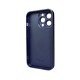 Чохол для смартфона AG Glass Matt Frame Color Logo for Apple iPhone 13 Pro Navy Blue (AGMattFrameiP13PBlue)