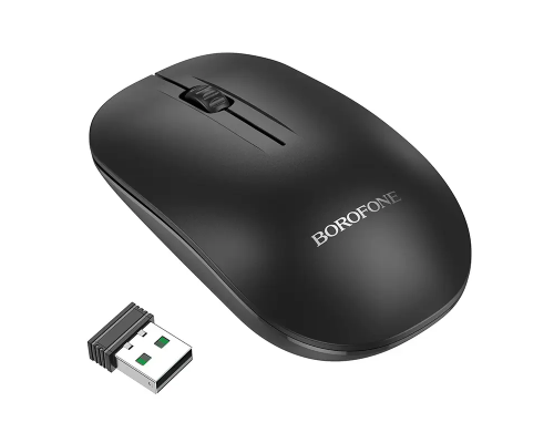 Маніпулятор миша BOROFONE BG14 Planet 2.4G business wireless mouse Black (6941991113376)