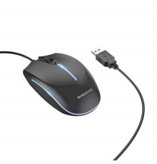Миша дротова BOROFONE BG10 Soaring game luminous wired mouse Black (6941991102745)