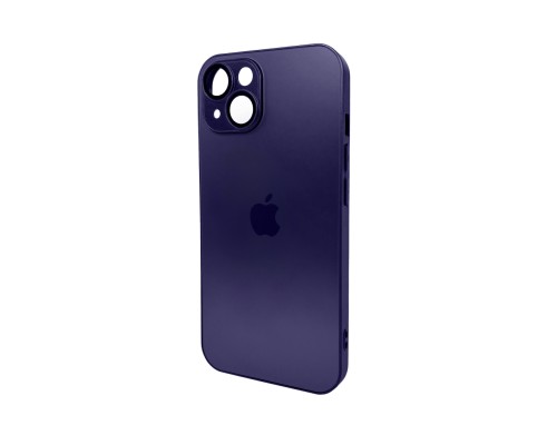 Чохол для смартфона AG Glass Matt Frame Color Logo for Apple iPhone 15 Deep Purple (AGMattFrameiP15Purple)