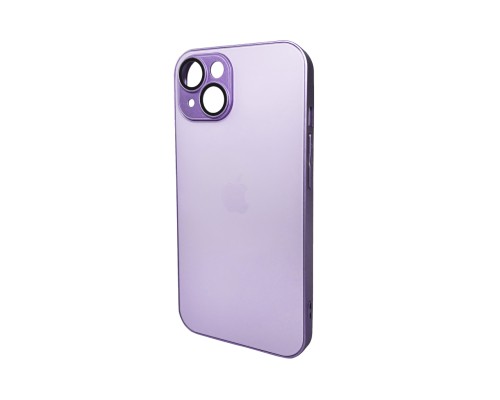 Чохол для смартфона AG Glass Matt Frame Color Logo for Apple iPhone 15 Light Purple (AGMattFrameiP15LPurple)