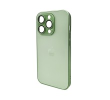 Чохол для смартфона AG Glass Matt Frame Color Logo for Apple iPhone 14 Pro Light Green (AGMattFrameiP14PLGreen)