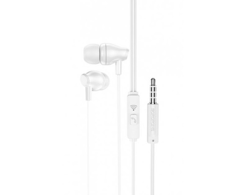 Навушники дротові BOROFONE BM61 (3,5 мм) White (6931474746061)
