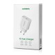 Мережевий зарядний пристрій UGREEN CD137 Fast Charging Power Adapter with PD 20W EU (White) (UGR-60450) (UGR-60450)