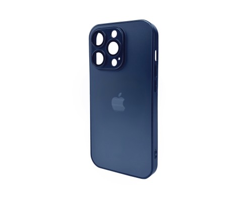 Чохол для смартфона AG Glass Matt Frame Color Logo for Apple iPhone 15 Pro Navy Blue (AGMattFrameiP15PBlue)
