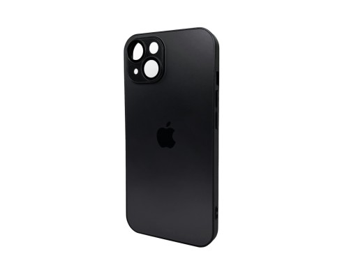 Чохол для смартфона AG Glass Matt Frame Color Logo for Apple iPhone 15 Graphite Black (AGMattFrameiP15Black)